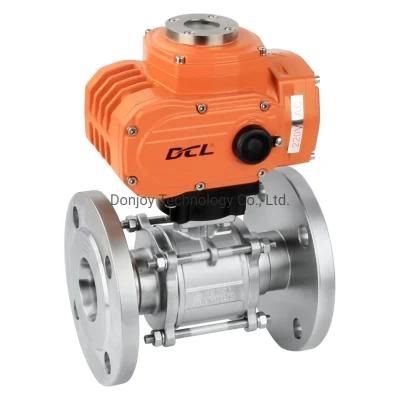 Us 3A Certification 3-PC Ball Valve with Flange Connection