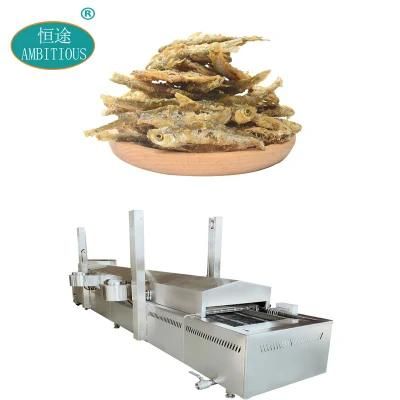 Electric Continuous Belt Conveyor Frying Machine Oil Fried Fish Fryer