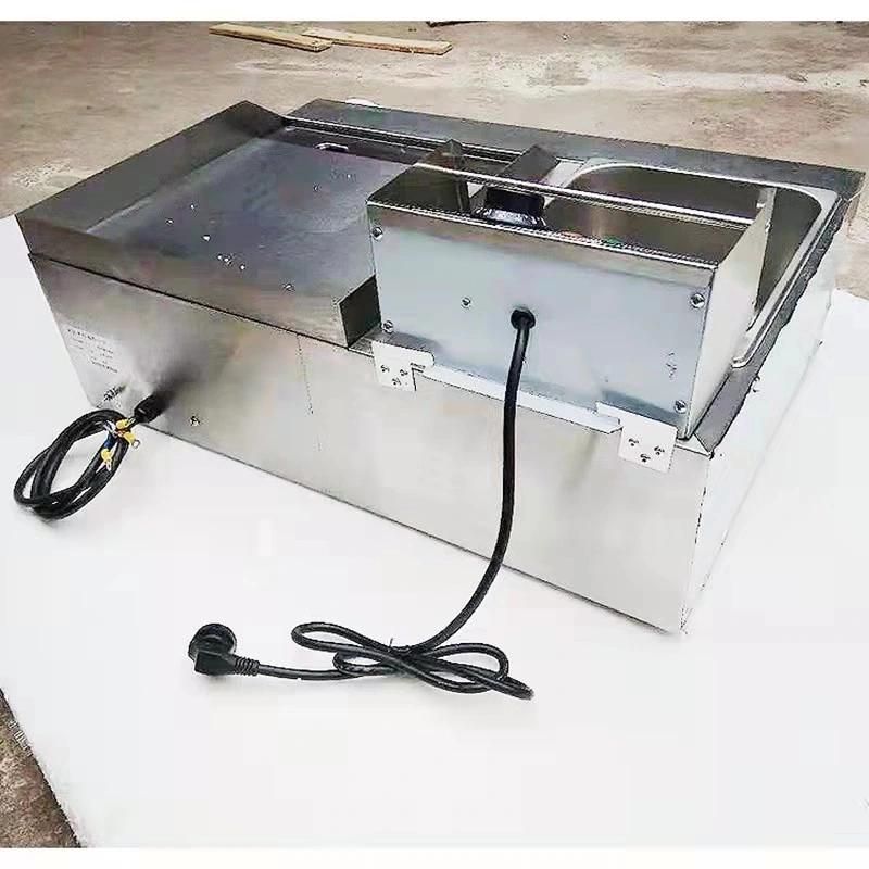 Qianmai Hot Sale High Quality Machines Stainless Steel Deep Griddle with Deep Fryer