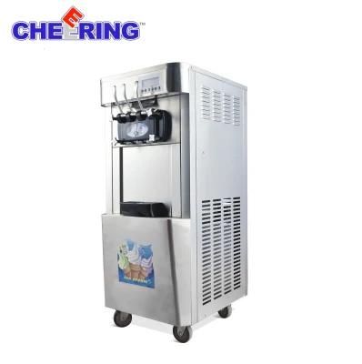 New Design Vertical Stainless Steel 2+1 Mixed Flavors Soft Ice Cream Machine and Soft ...