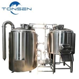 Customized Industrial Direct Fire Heating 3 Vessels Craft Beer Brewing Equipment for ...