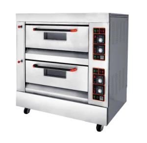 2 Deck 4 Trays Bakery Baking Bread Machine Commercial Gas Oven