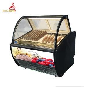 Good Price Ice Cream Showcase Italian Ice Cream Display Freezer