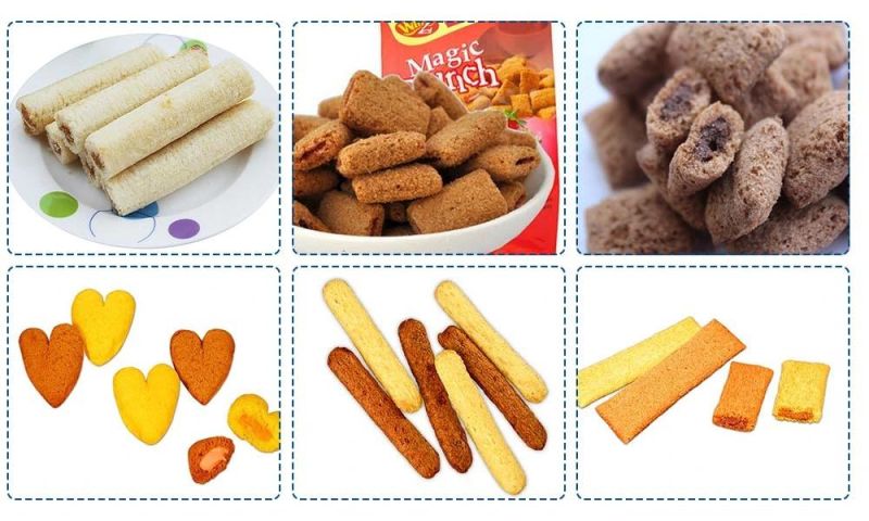 Jinan Dh Pop Filling Corn Snacks Producing Line Machine Choco Fills Snacks Food Making Machinery Good Quality