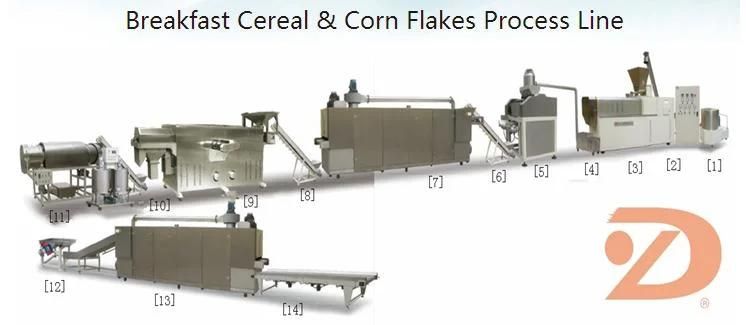 Corn Flakes Making Machine/Breakfast Cereals Making Machine