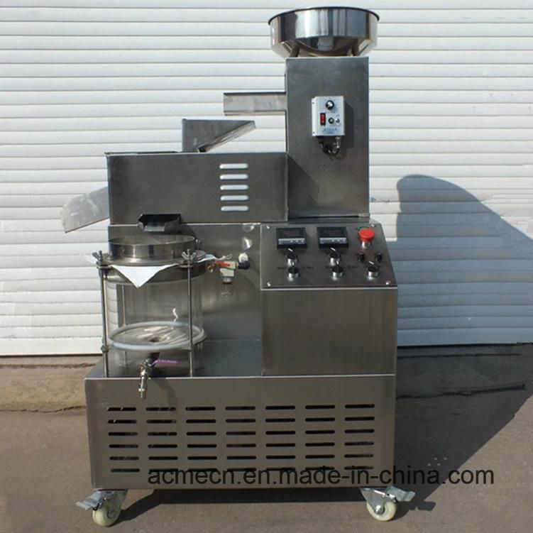Mobile Type Commercial Oil Press Machine / Peanut Oil Press / Automatic Smart Cold Press Oil Mill