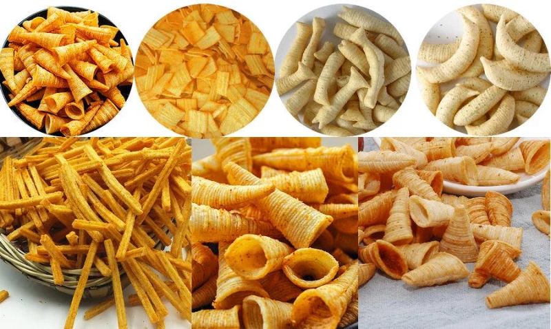 Frying Snacks Food Machine Bugles Chips Production Line
