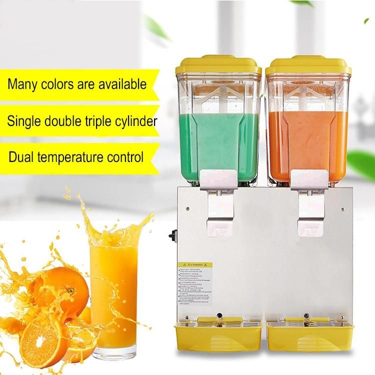 Factory Price Twin Tank Cold Drink Beverage Juice Dispenser