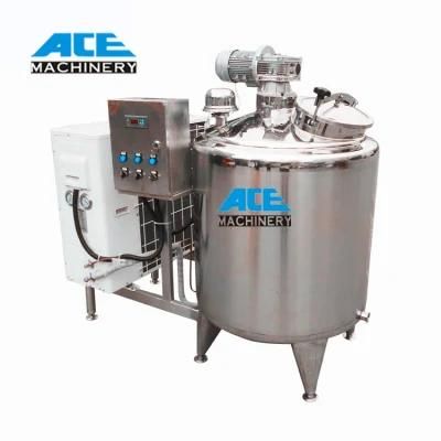 Best Price Stainless Steel Tank with Milk Cooling Jacket Refrigerator System