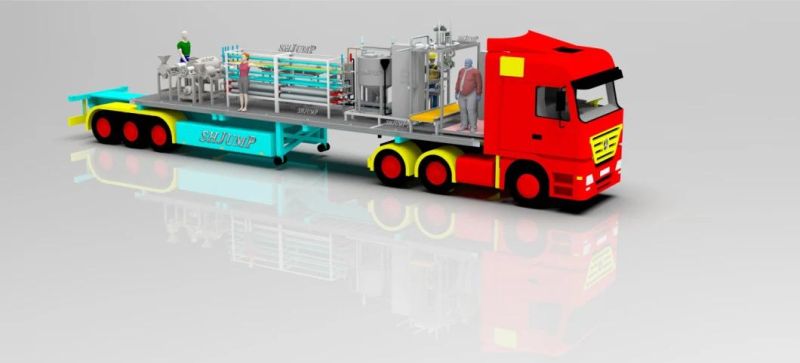 Movable Fresh-Cut Vegetable Processing Equipment/Fruit and Vegetable Processing Line in Container Lorries