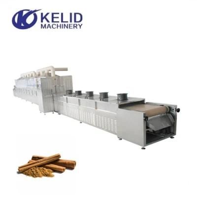 Microwave India Spices Cinnamon Cassia Bark Drying Sterilizing Machine