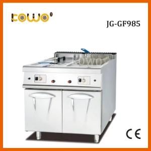 Commercial Cooking Equipment Big Capacity 2 Tank Double Basket Potato Chip Vertical LPG ...