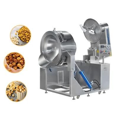 China Factory Commercial Automatic Electric Mushroom Caramel Popcorn Making Machine ...