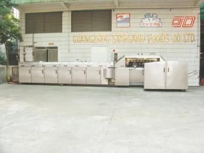 Tailor-Made Fully Automatic Waffle Bowl Machine of 47 Baking Plates (7m long)