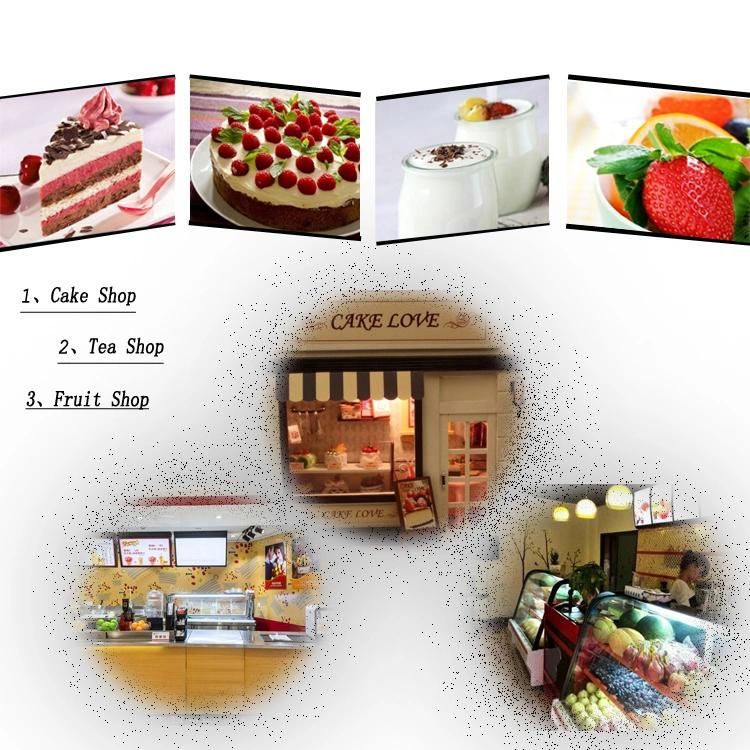 Rg Pillow Foot Commercial Cake Cooler Display Cabinet