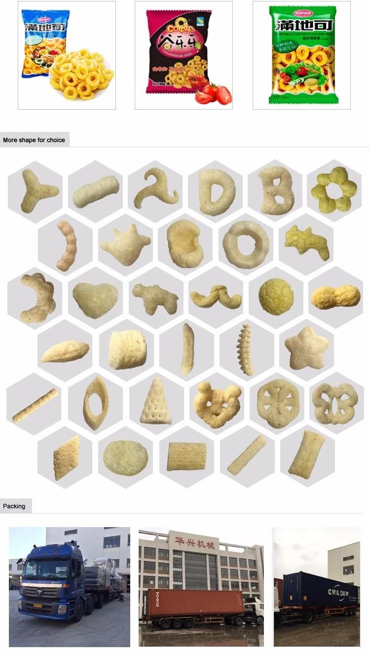New Design High Technology Corn Snacks Puff Production Line