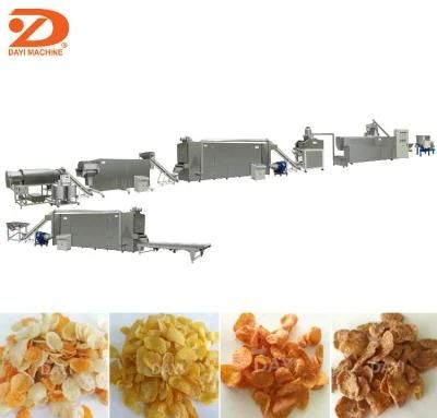 Corn Flakes Lines Machinery Corn Flake Making Plant Breakfast Cereals Extrusion Machine