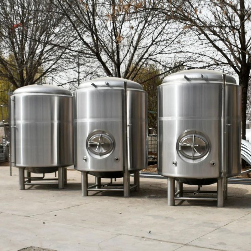 4000liter AISI Bright Tank Beer Storage Tank with Cooling Jacket