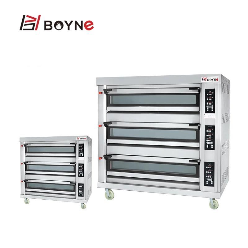 Western Pizza Shop 3 Deck 9 Trays Gas Oven