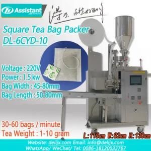 Automatic Square Tea Bag Packing Machine with Label Stainless Steel Small Tea Bag Packing ...
