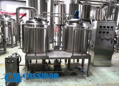 Cassman SUS304 Restaurant 300L 3bbl Mini Brewery Equipment with Ce Certificate