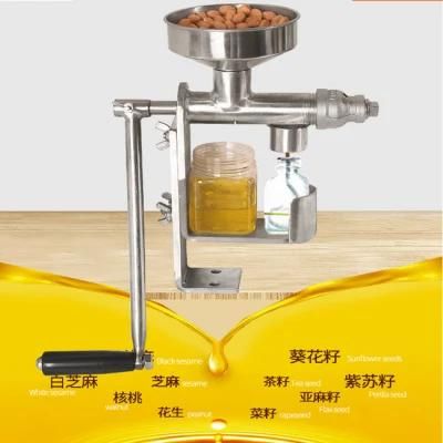 Manual Cold Oil Press Soybean Peanut Almond Oil Extraction Machine