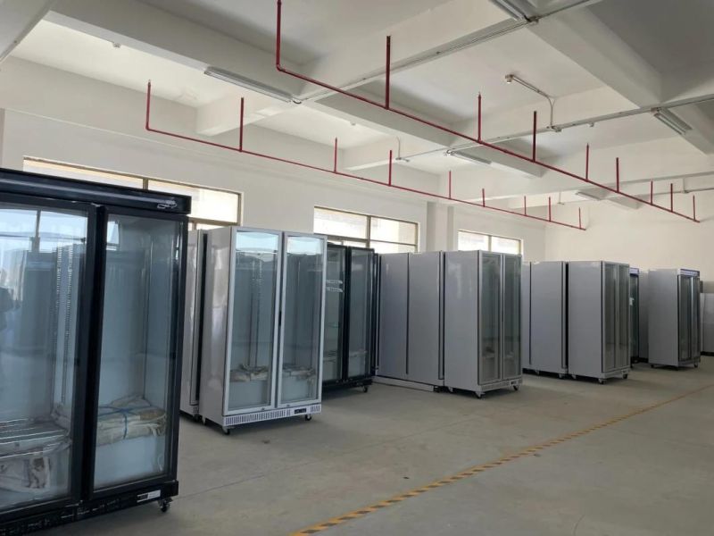 Supermarket Refrigerator Refrigerator Commercial Slim Upright Supermarket Cooler Cold Drink Display