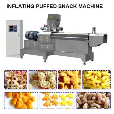 Automatic Corn Flakes Kurkure Puff Extruded Rice Wheat Flour Fried Snack Food Bugles Ball ...