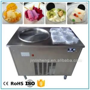 Best Price Fried Roll Ice Cream Machine with 6 Fruit Toppings