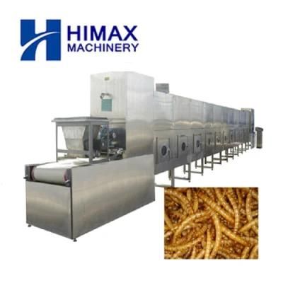 Tunnel Continuous Industrial Mealworm Microwave Vacuum Oven Dryer Machine