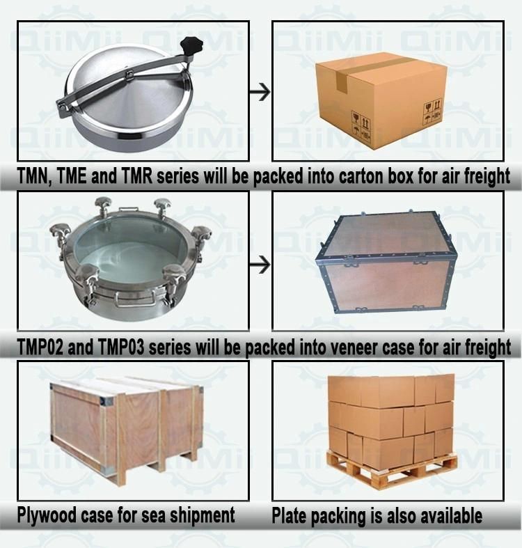 Sanitary Stainless Steel Rectangular Tank Cover Manway