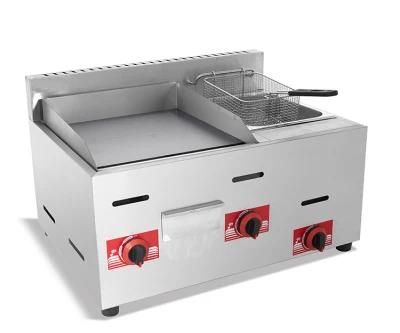 Gas Griddle with Fryer, LPG Griddle with Fryer, Stainless Steel Gas Griddle with Fryer ...