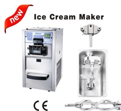 Restaurant Use Small Tabletop Ice Cream Maker Machine with Air Pump (6225A)