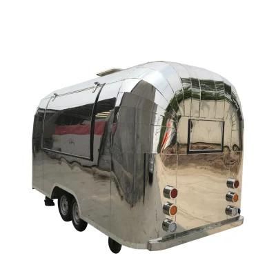 Airstream Mobile Food Truck Trailer/ BBQ Food Caravan/ Beverage Cart