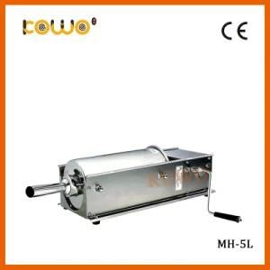 Professional Kitchen Equipment 5L Stainless Steel Horizontal Manual Sausage Filler for ...