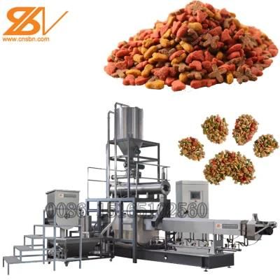 Saibainuo Automatic Dog Cat Pet Food Extruder Machinery Equipment Plant Production Line