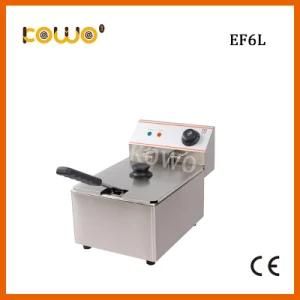 Counter Top Automatic 6L Electric Chicken Potato Chips Deep Flat Oill Fryer for Kitchen ...