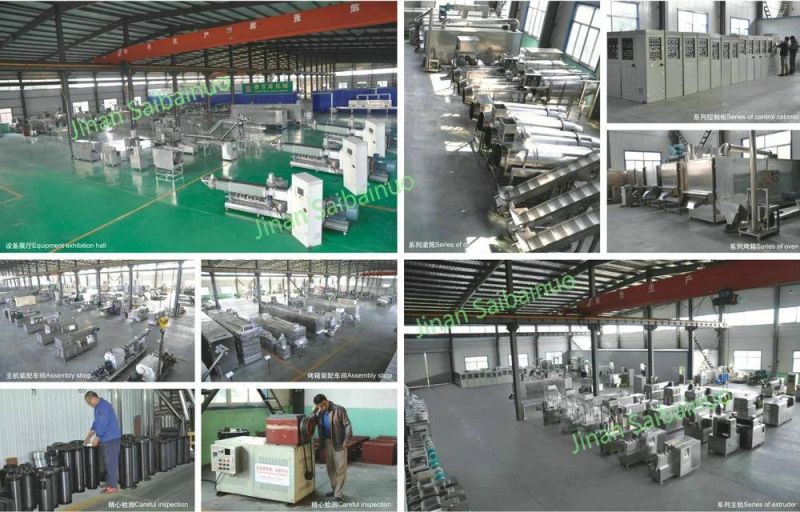 Corn Chips Twin Scew Extruder Puffed Food Production Plant Pillow Core Filling Snacks Food Processing Line Manufacturing Equipment Puff Snack Making Machine