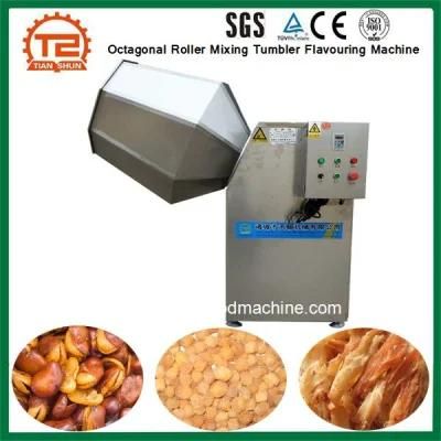 Octagonal Roller Mixing Tumbler Flavouring Machine for Snack Food