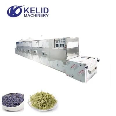 Industrial Tunnel Tea Microwave Chamomile Drying Sterilization Sterilizing Machine ...