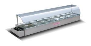 1.23m Kitchen Design Bain Marie Food Warmer for Restaurant