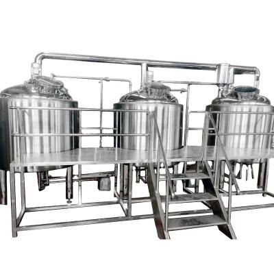 1000L Beer Brew Equipment Batch Beer Brewing Plant Making Beer Stainless Steel Micro ...
