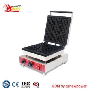 Commercial Waffle Baker Machine with Retangle Shape