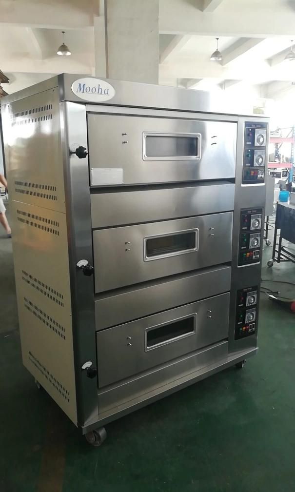 Commercial Bakery Electric Gas Diesel Bread Cake Rotary Baking Oven Machine