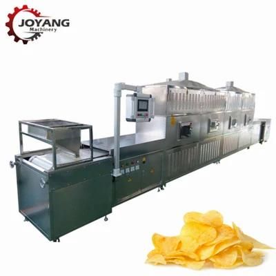 70kw 70kg / H Microwave Snack Foods Sterilizing Machine with PLC Control
