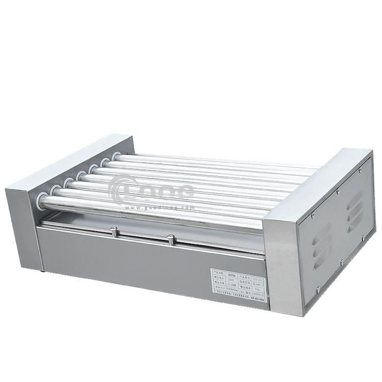 Food Street Snack Equipment Electric Household BBQ Grill Hot Dog Rolling Machine 220V Sausage Making Machine for Convenience Store