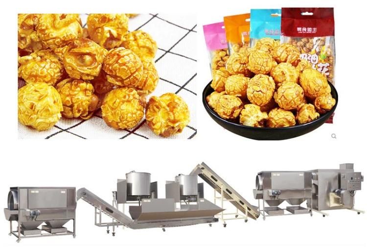 Automatic Big Capacity Industrial American Butterfly Popcorn Machine Processing Line