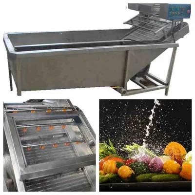 Stainless Steel Apple Ginger Carrot Potato Fruit and Vegetable Bubble Washing Equipment