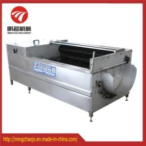 Commercial Cassava Washing and Peeling Machine with 9 Nylon Brush Rollers
