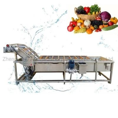 Continuously Fruits and Vegetables Air Bubble Washing Machine for Sale